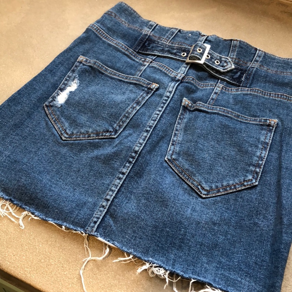 Free People Buckle Skirt